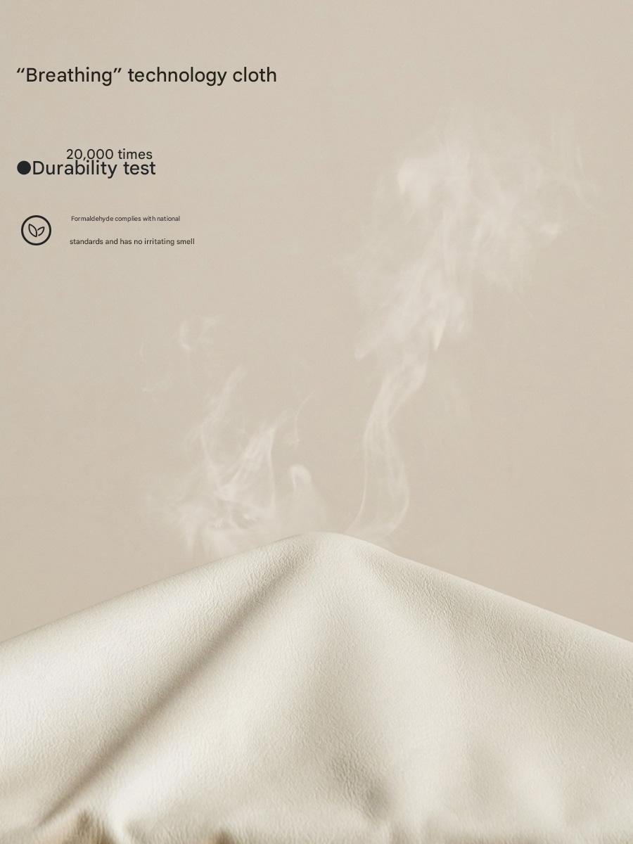 Oak Solid Wood Piano Key Bed Cream Style