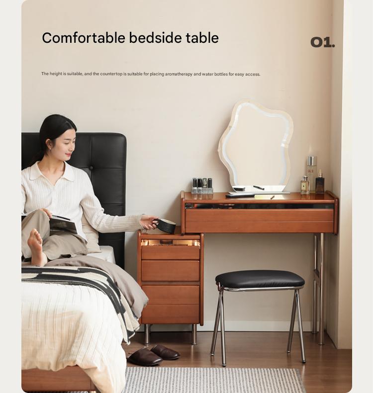 Tulipwood Solid Wood Bauhaus Multi Functional Vanity Table.