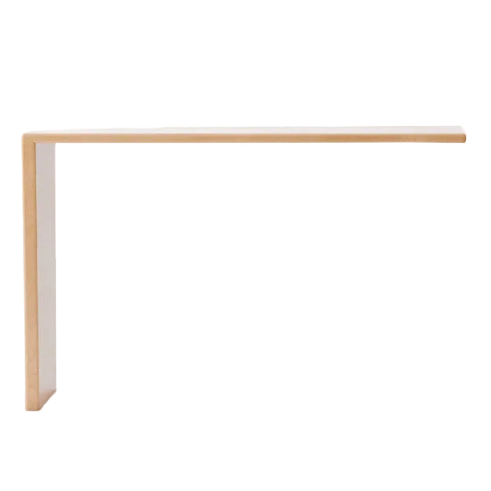 Oak, Solid Rubberwood, Beech Vanity Table L-Shaped Corner.