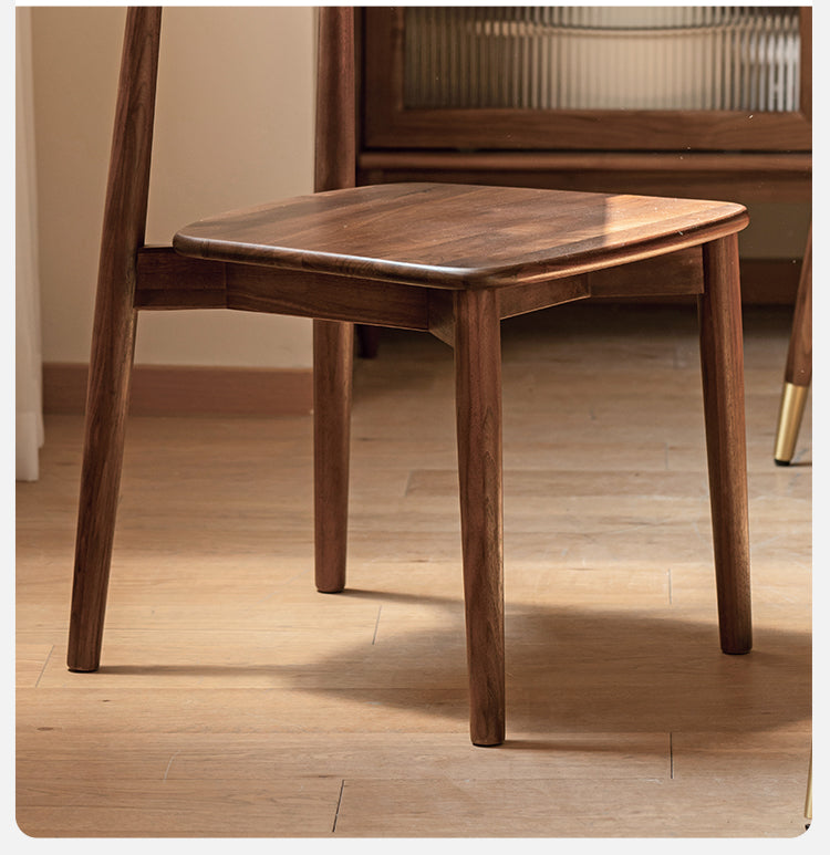 Black Walnut, Ash, Oak, Sandalwood Solid Wood, Solid Rubberwood - Chair 4 pcs set