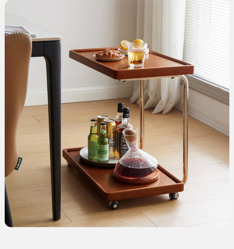 Beech, Ash, Oak, Cherry, Poplar Solid Wood C-type Side Table Modern