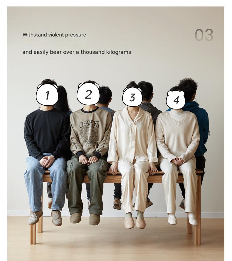 Ash, Oak Solid Wood Modern Dining Table