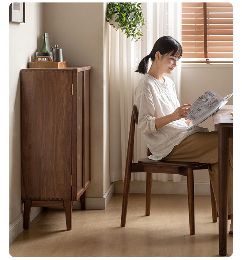 Black Walnut, Ash Solid Wood Dining Sideboard