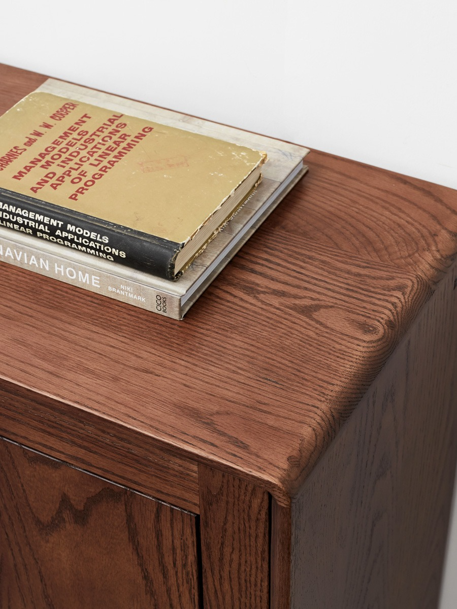 Oak Solid Wood Shoe Cabinet, Entrance Cabinet
