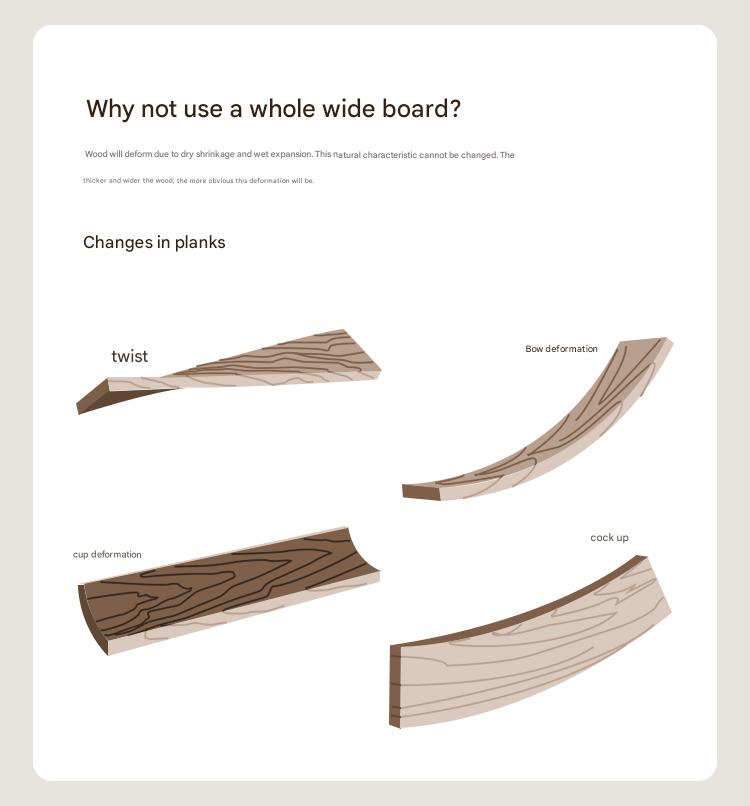 Oak Solid Wood Modern Suspension Bed