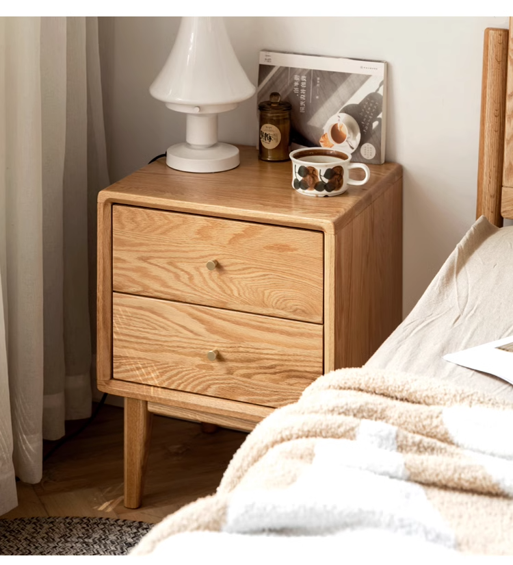 Oak Solid Wood Nightstand