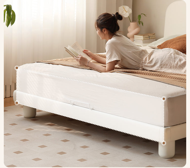 Poplar Solid Wood French Cream Style Bed