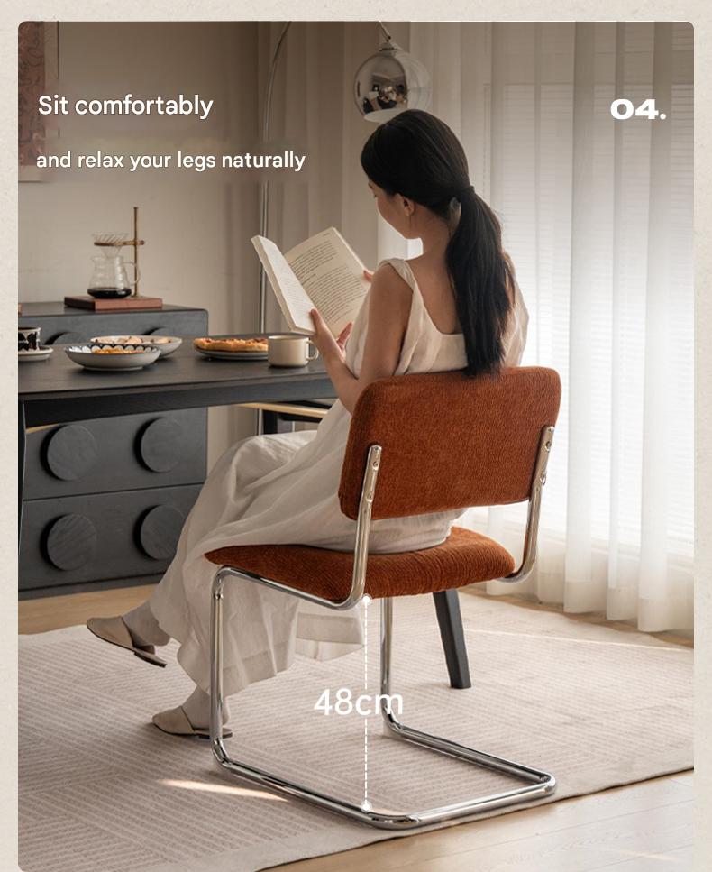 Iron Suspended Dining Soft Dining Chair