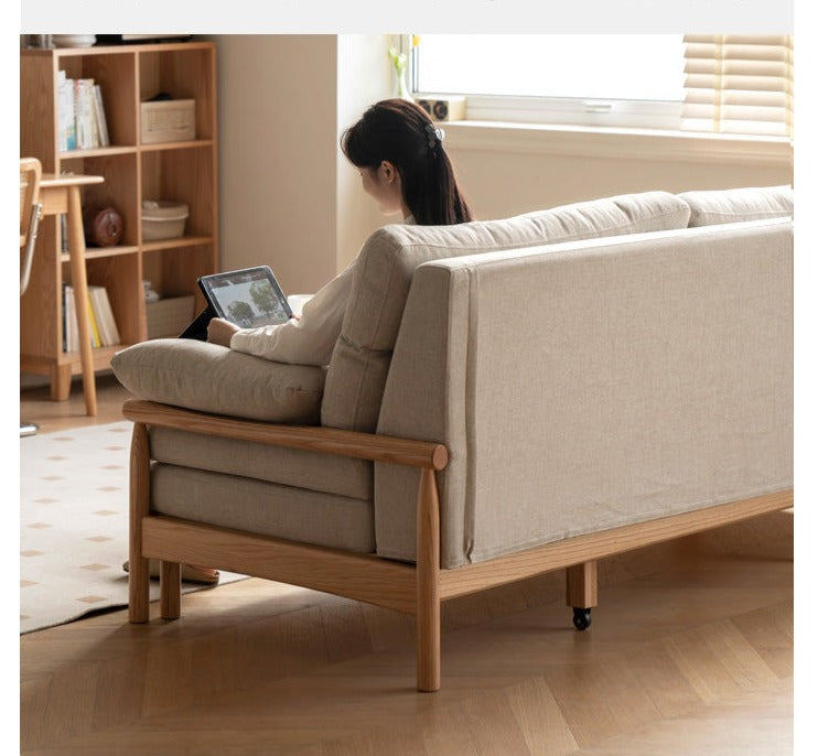 Oak Solid Wood Bed Sleepers Sofa