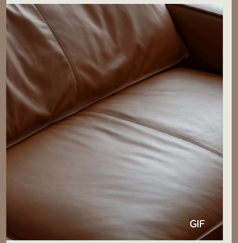 Leather Italian Top Layer Cowhide Sofa.