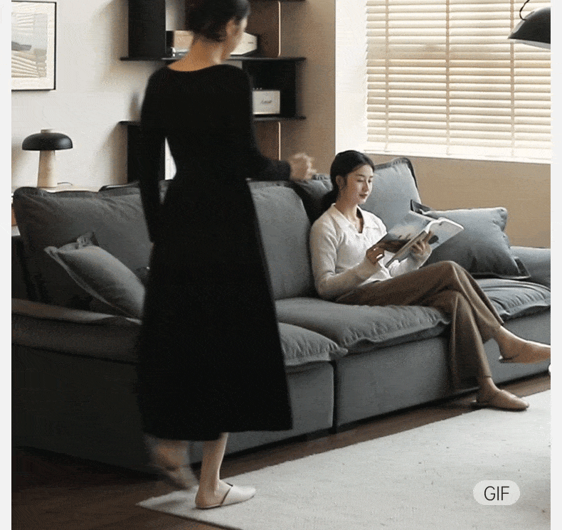 Fabric Coastal-style scratch-resistant sofa