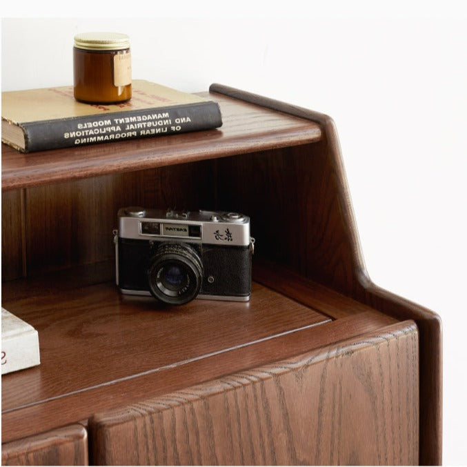 Oak Solid Wood, Solid Rubber Wood Shoe Entrance Porch Cabinet
