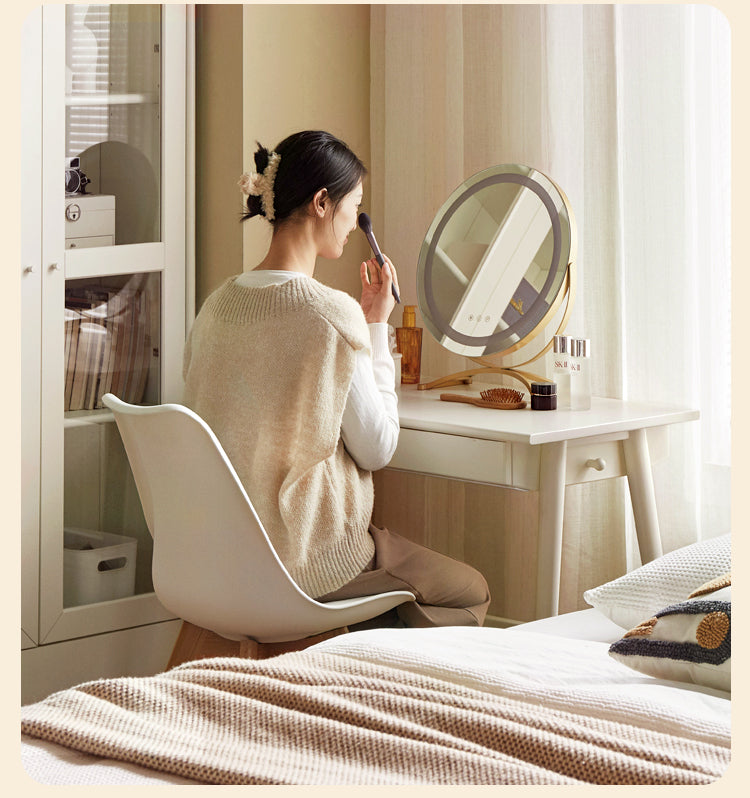 Rubberwood Solid Wood Modern Cream Style Study Desk