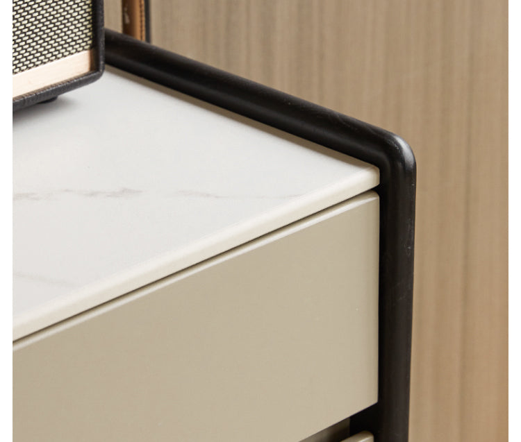 Oak, Rubberwood Solid Wood Porch Cabinet, Shoe Cabinet Slate Top