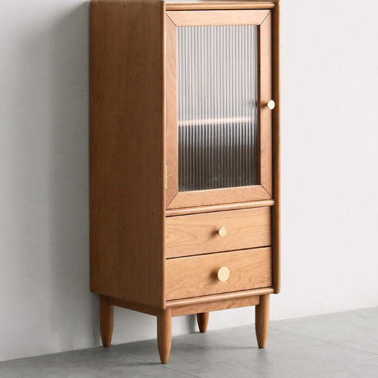Cherry Solid Wood Japanese Retro Side Cabinet
