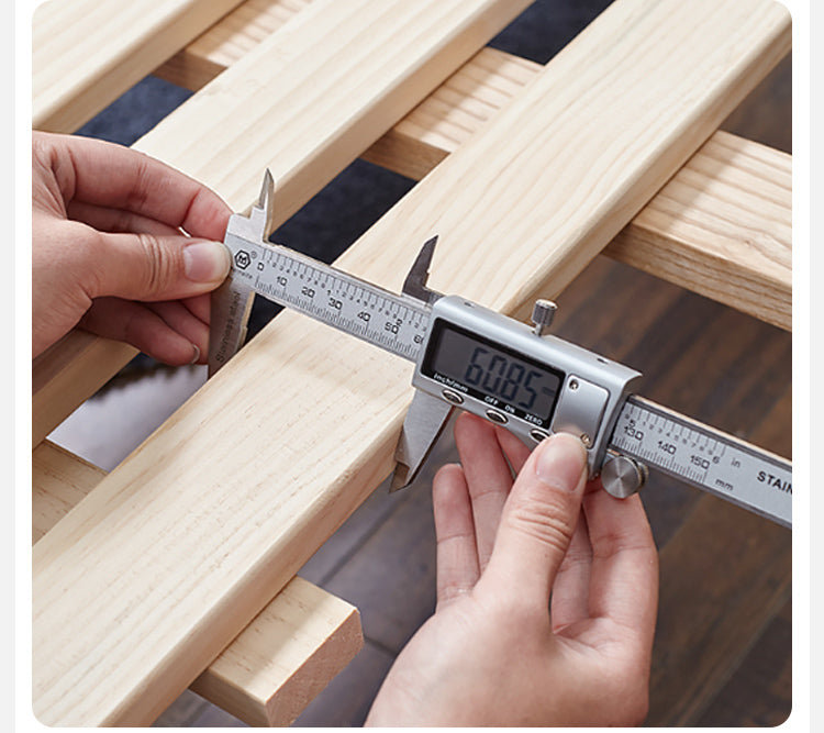 Fabric Cream Soft Minimalist Bed