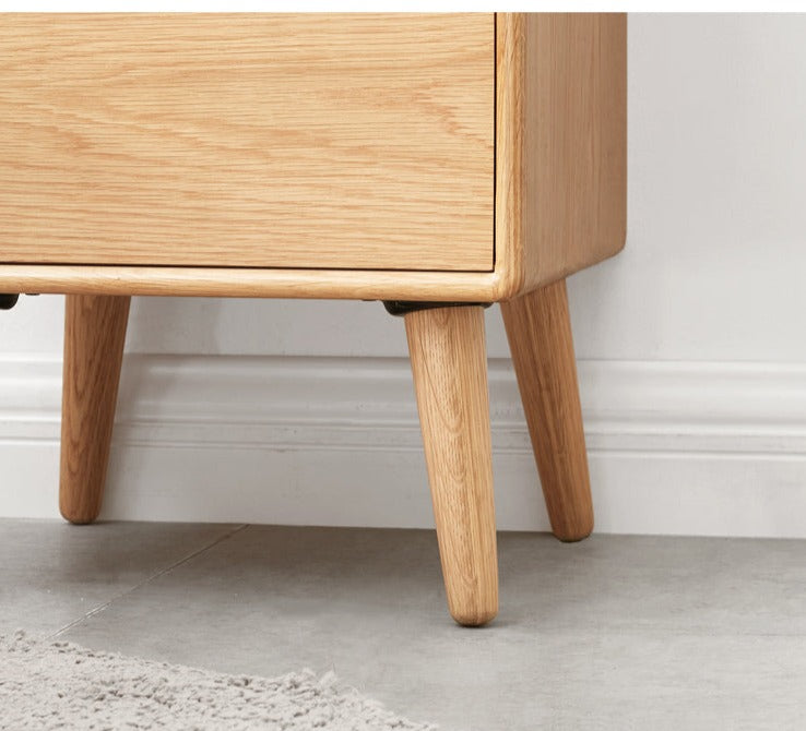 Nightstand with light solid wood"+