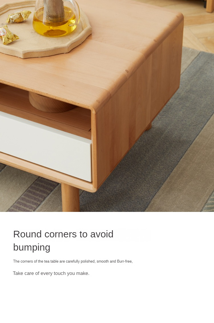 Beech Solid Wood Warm Coffee Table