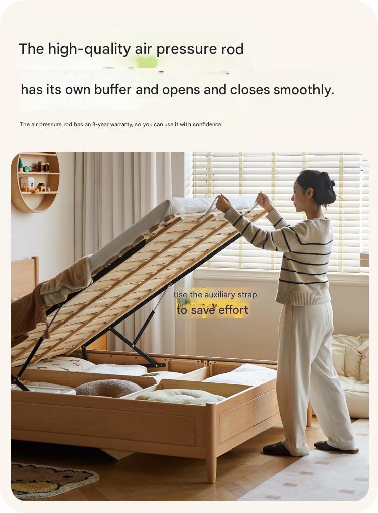 Beech Solid Wood Children's Box Bed
