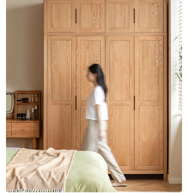 Oak solid wood Wardrobe