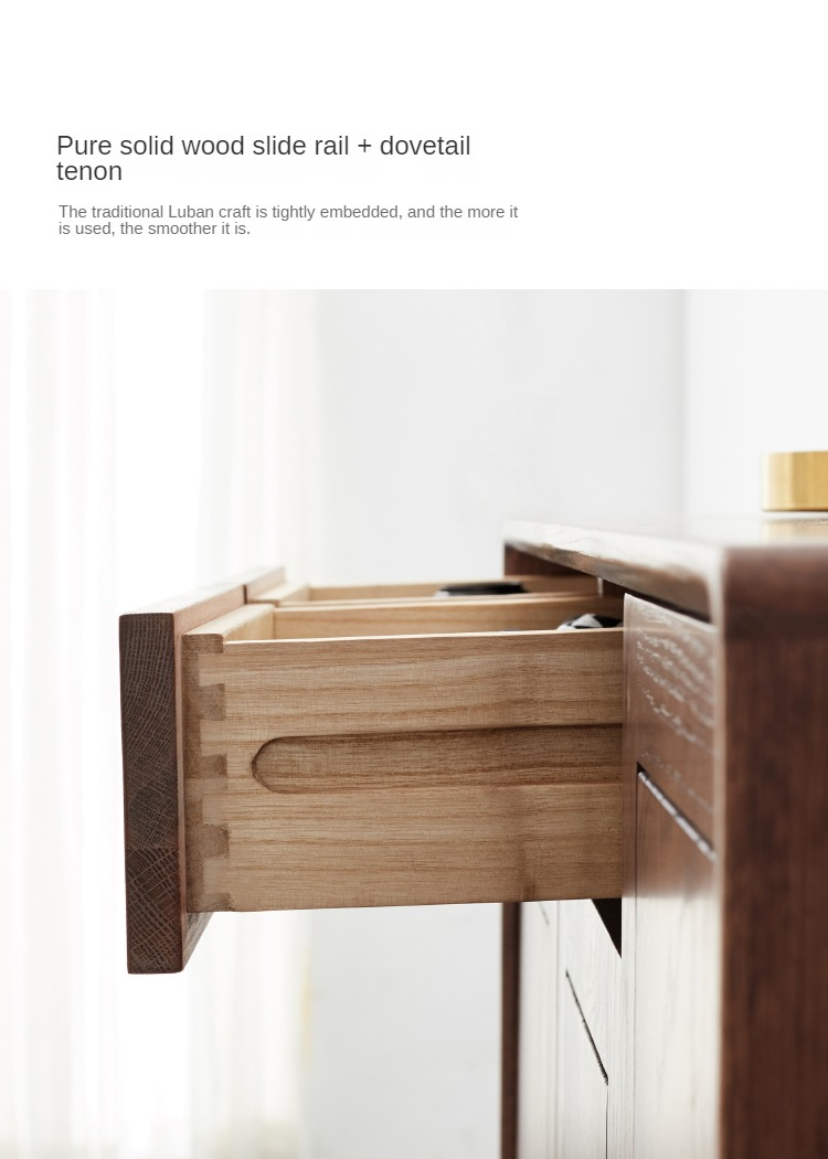 Oak Solid Wood Shoe Cabinet, Entrance Cabinet