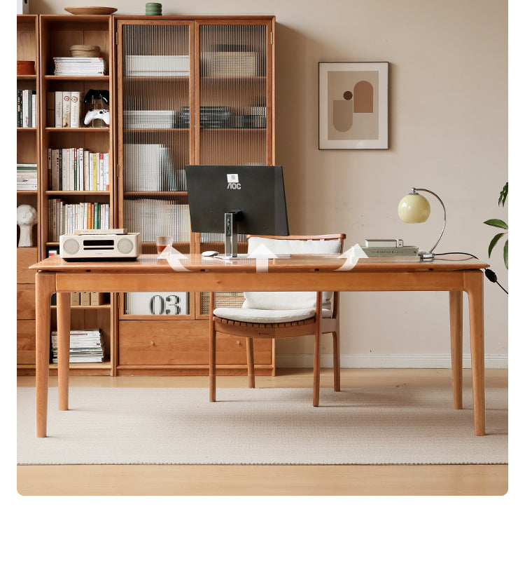 Cherry Solid Wood Large Office Table
