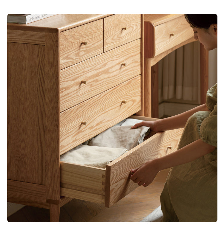Chest of drawers oak solid wood"