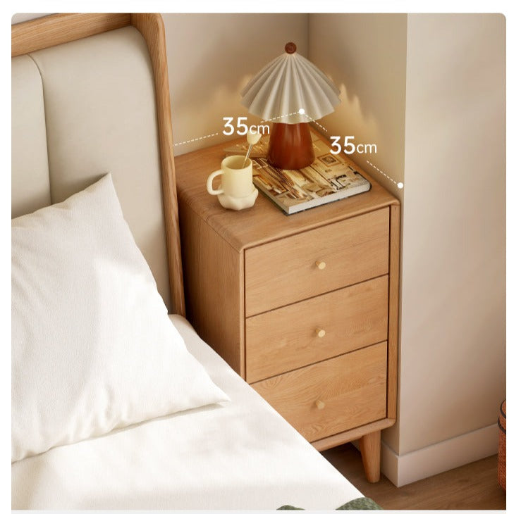 Oak, Beech Solid Wood Chest of Drawers, Multi-Functional Storage Cabinet Combination