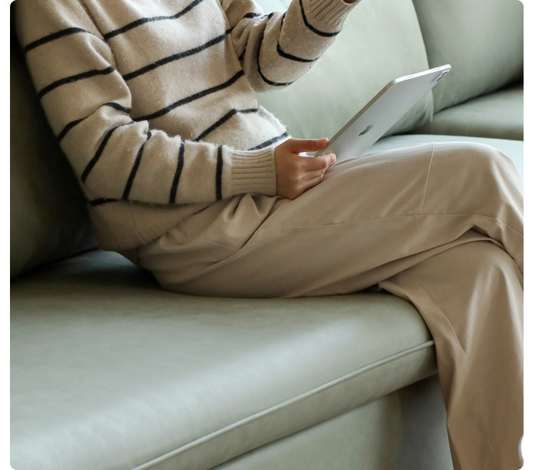 Lux technology green fabriс sofa.