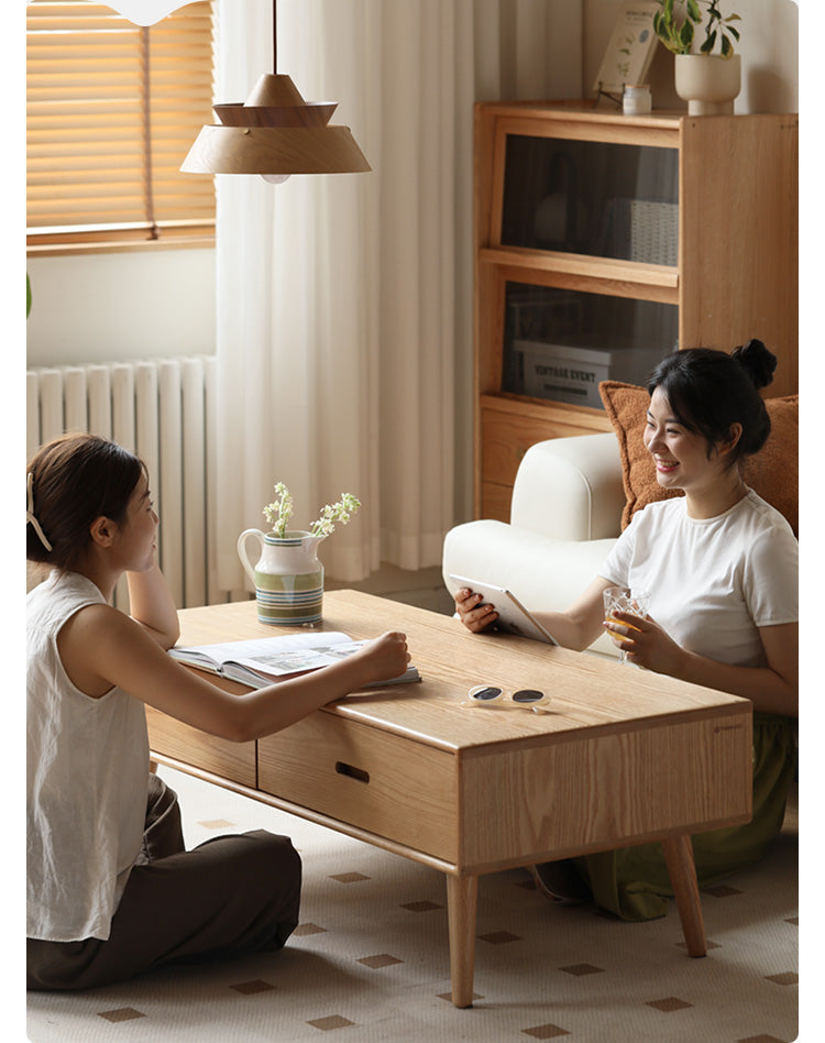 Oak Solid Wood Classic Coffee Table