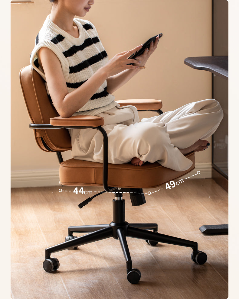 Genuine Leather, Technical Fabric Office Chair.