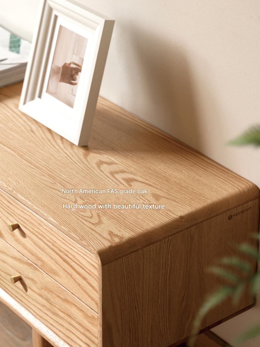 Oak Solid Wood TV Stand