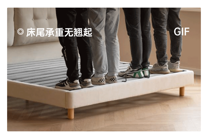 Fabric Soft Bed White Cream Style