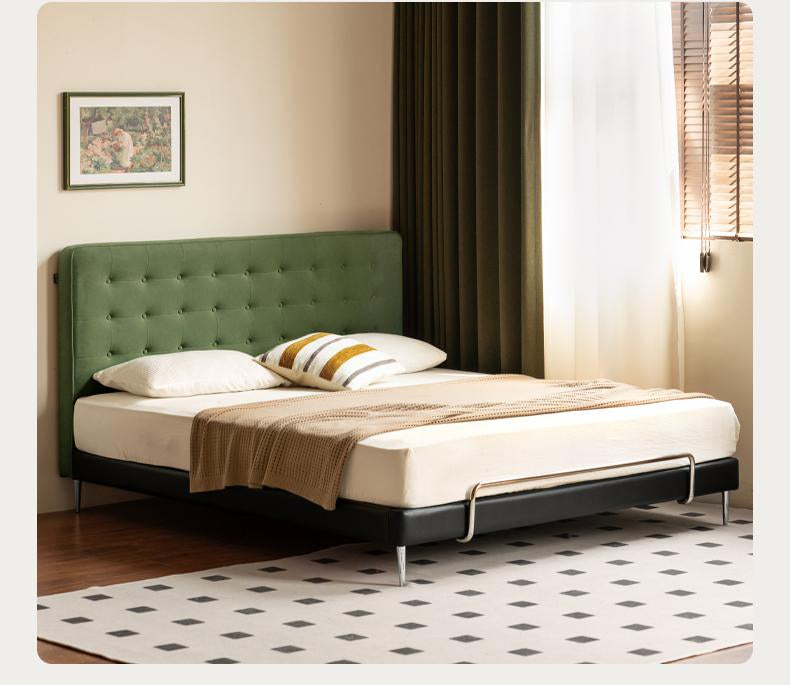 Fabric Flannel Soft Bed Bauhaus Style