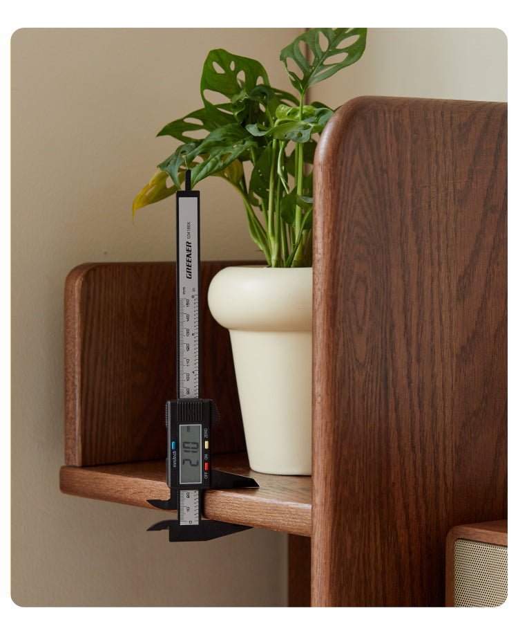 Oak Solid Wood Floor-Standing Bookshelf