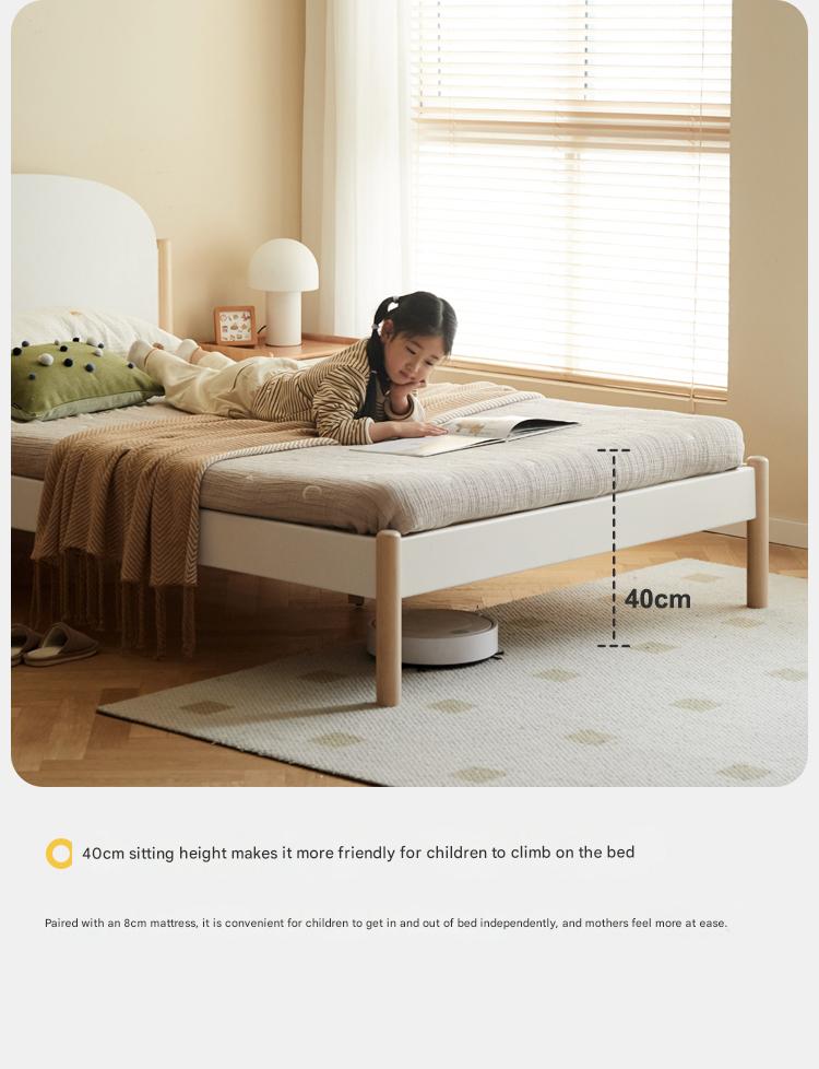 Poplar solid wood children's bed boy girl<