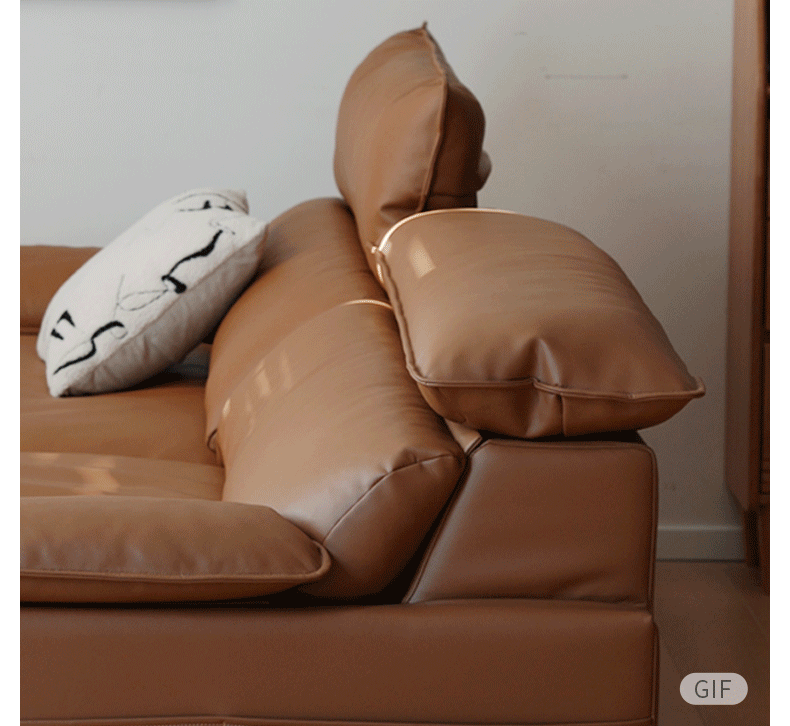 Fabric High Back Straight Sofa Modern.