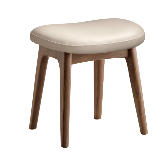 Ash, Black Walnut, Oak Solid Wood, Solid Longan Hardwood Makeup Stool