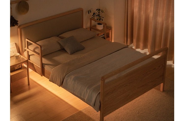 Oak Solid Wood Bed Elderly Bed Suitable For The Elderly High Bed