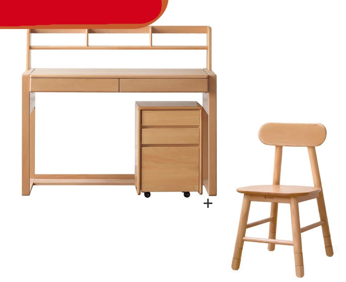 Desk can be lifted and adjusted Beech solid wood