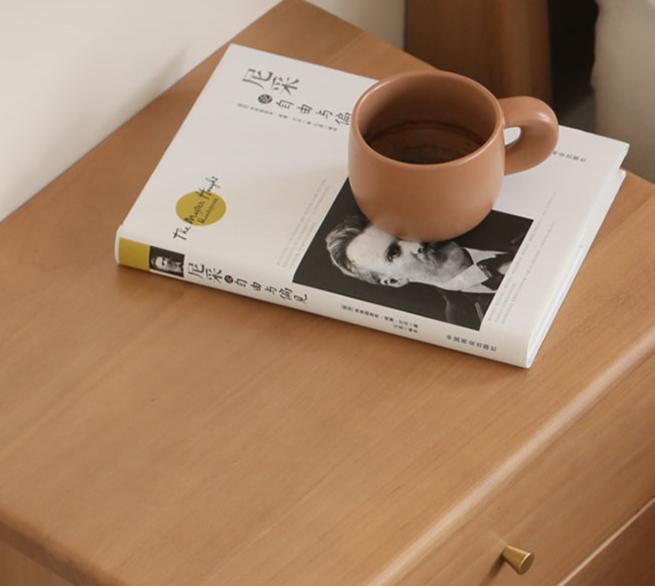 Poplar Solid Wood Nightstand,