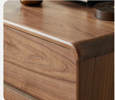 Black Walnut, Golden Sandalwood Telescopic Vanity Table.