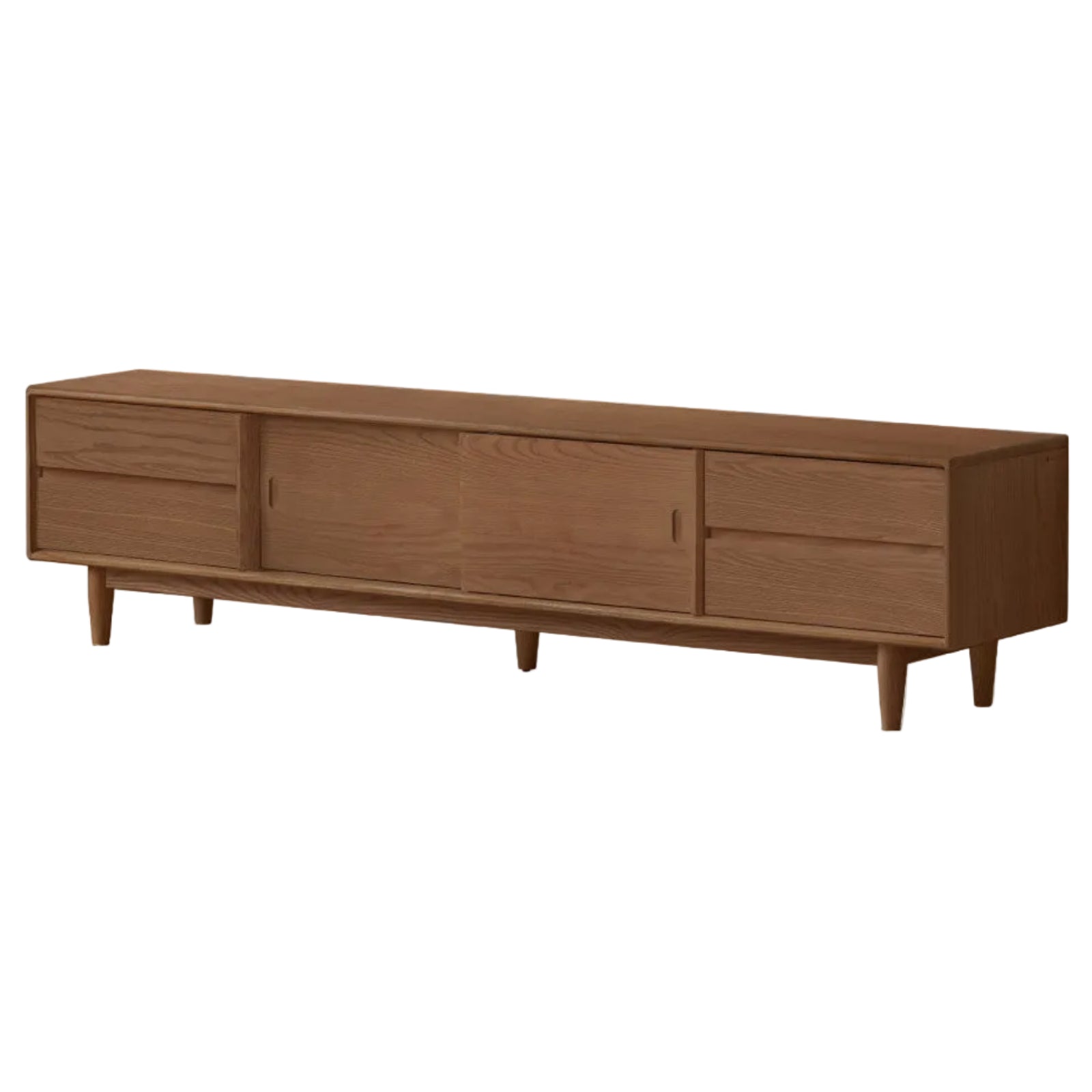 Black Walnut, Sandalwood, Ash Solid Wood Modern TV Cabinet