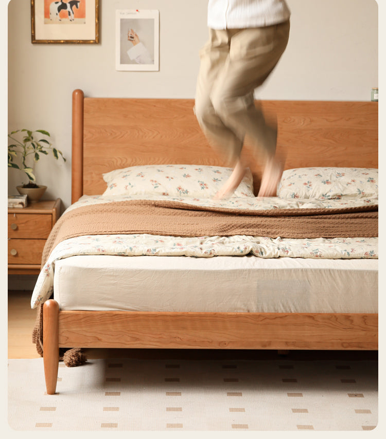 Oak, Black Walnut, Сherry Wood Bed