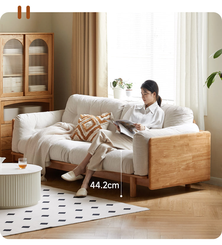 Rubber Solid Wood Modern Soft Sofa