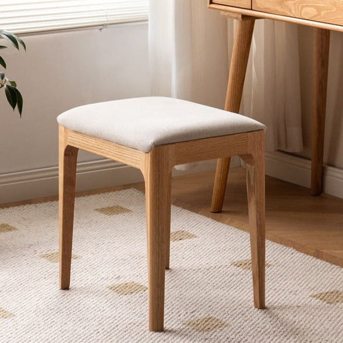 Oak, Ash, Black Walnut solid wood Makeup Stool