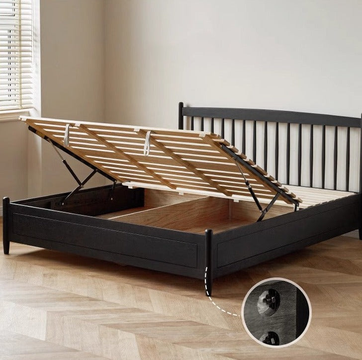 Oak Solid Wood Vintage Bed