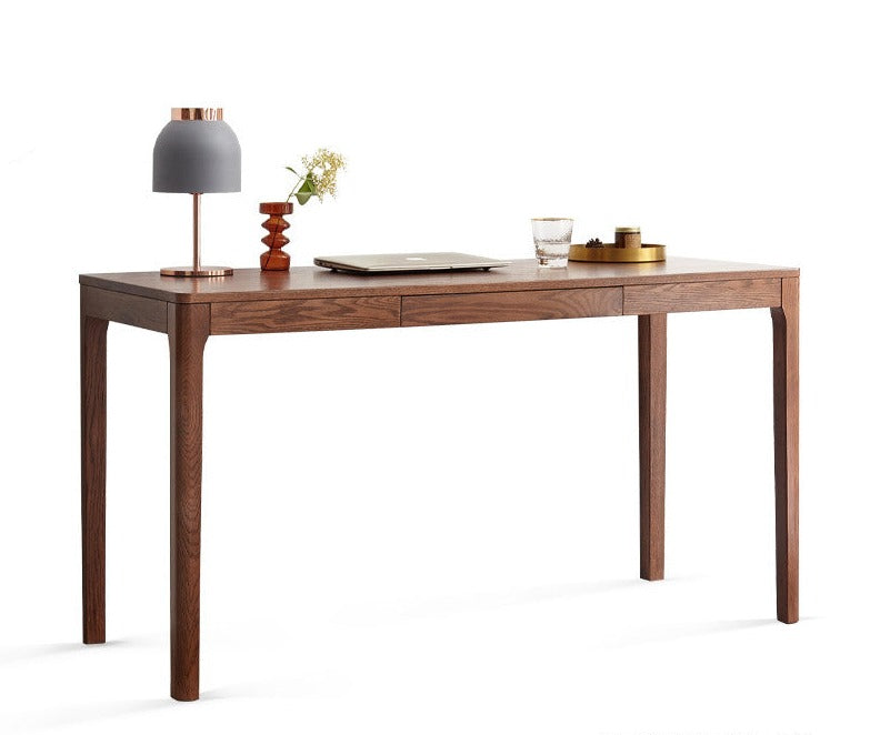 Oak, Beech Solid Wood Walnut Color Office Desk