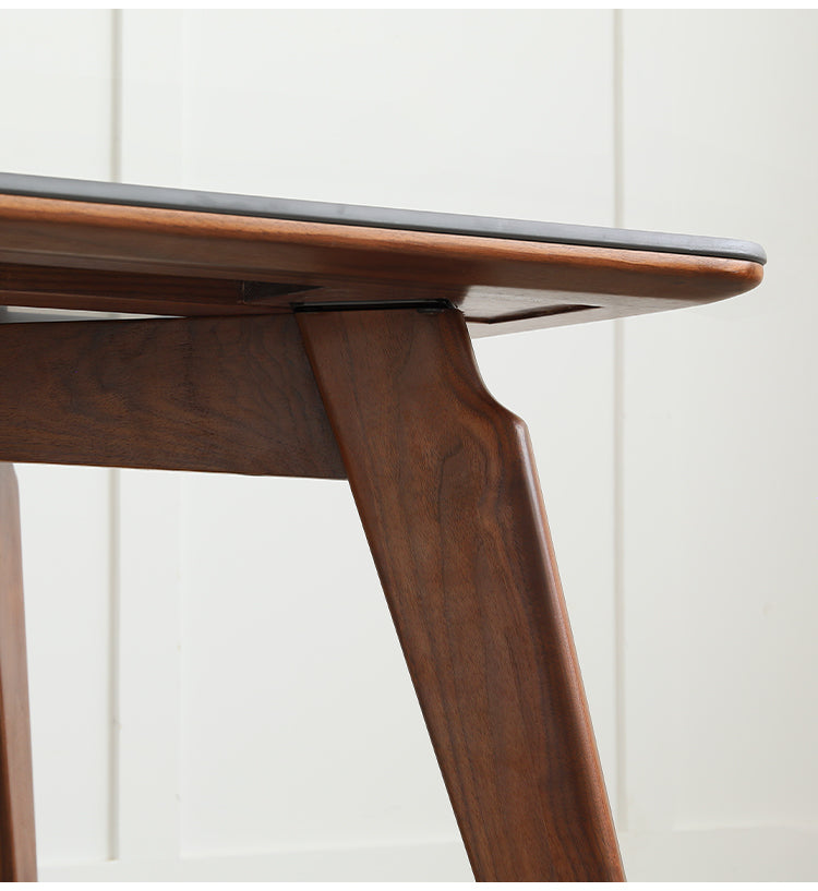 Black Walnut Solid Wood Slate North American Dining Table