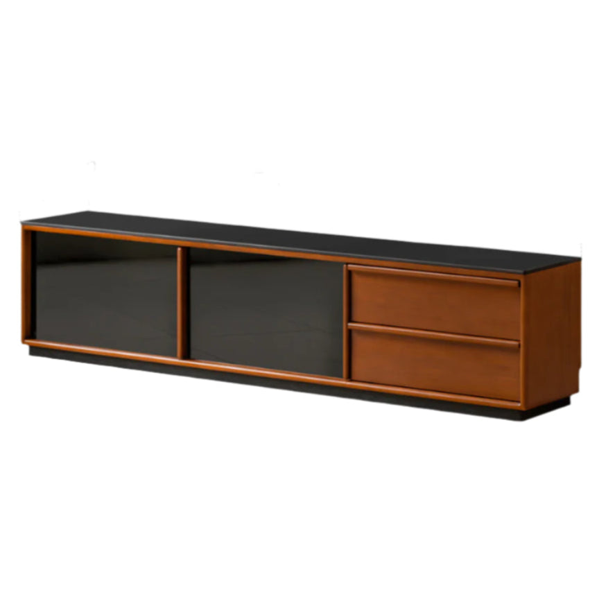 Poplar Solid Wood Medieval Style TV Stand.